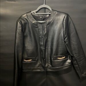 Black Faux Leather Jacket
